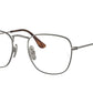 Ray-Ban Optical FRANK RX8157V Square Eyeglasses  1223-DEMIGLOSS GUNMETAL 51-20-145 - Color Map gunmetal