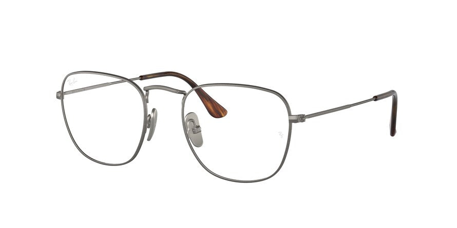 Ray-Ban Optical FRANK RX8157V Square Eyeglasses  1223-DEMIGLOSS GUNMETAL 51-20-145 - Color Map gunmetal