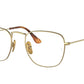 Ray-Ban Optical FRANK RX8157V Square Eyeglasses  1226-DEMIGLOSS BRUSHED GOLD 51-20-145 - Color Map gold