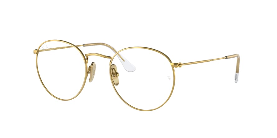Ray-Ban Optical ROUND RX8247V Square Eyeglasses  1225-LEGEND GOLD 50-21-145 - Color Map gold