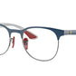 Ray-Ban Optical RX8327VM Phantos Eyeglasses  F072-BLUE ON GUNMETAL 51-20-140 - Color Map blue