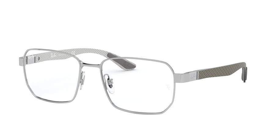 Ray-Ban Optical RX8419 Square Eyeglasses  2501-SILVER 54-17-145 - Color Map silver