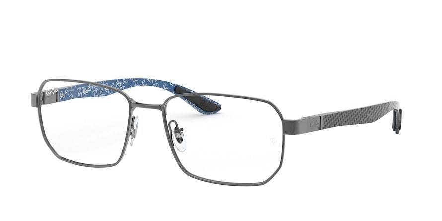 Ray-Ban Optical RX8419 Square Eyeglasses  2502-GUNMETAL 54-17-145 - Color Map gunmetal