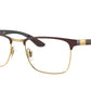 Ray-Ban Optical RX8421 Square Eyeglasses  3126-BROWN ON ARISTA 54-19-145 - Color Map brown