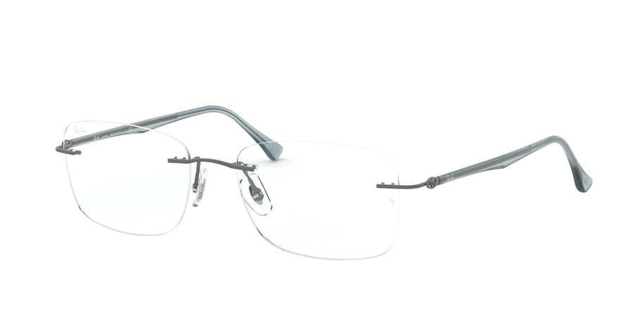 Ray-Ban Optical RX8725 Rectangle Eyeglasses  1028-DARK SAND GUNMETAL 54-17-140 - Color Map gunmetal