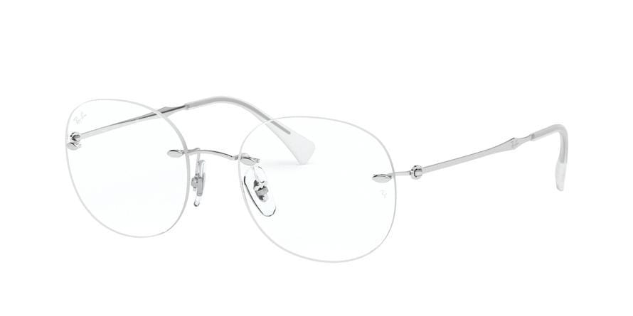 Ray-Ban Optical RX8747 Phantos Eyeglasses  1002-SILVER 50-18-140 - Color Map silver