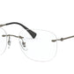 Ray-Ban Optical RX8748 Square Eyeglasses  1128-MATTE DARK GUNMETAL 52-18-140 - Color Map gunmetal