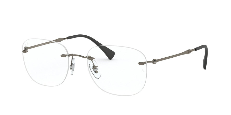 Ray-Ban Optical RX8748 Square Eyeglasses  1128-MATTE DARK GUNMETAL 52-18-140 - Color Map gunmetal