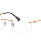 Ray-Ban Optical RX8748 Square Eyeglasses  1131-LIGHT BROWN 52-18-140 - Color Map bronze/copper