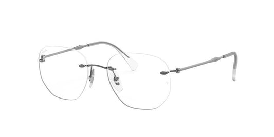 Ray-Ban Optical RX8754 Irregular Eyeglasses  1000-GUNMETAL 52-17-140 - Color Map gunmetal