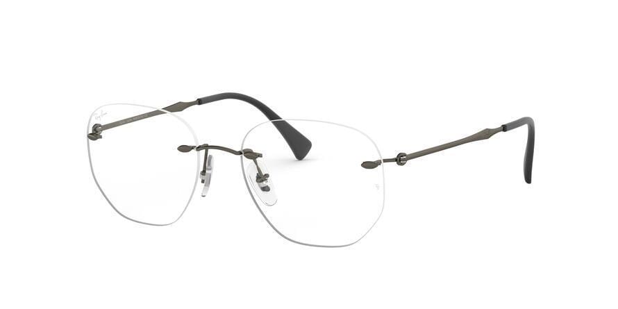Ray-Ban Optical RX8754 Irregular Eyeglasses  1128-MATTE DARK GUNMETAL 52-17-140 - Color Map gunmetal
