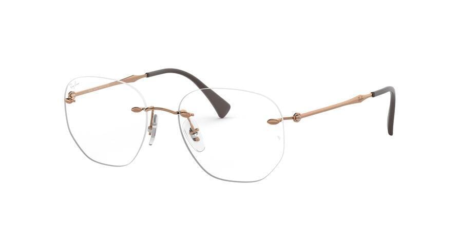 Ray-Ban Optical RX8754 Irregular Eyeglasses  1131-LIGHT BROWN 52-17-140 - Color Map bronze/copper