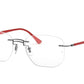 Ray-Ban Optical RX8757 Irregular Eyeglasses  1192-GUNMETAL 53-18-140 - Color Map gunmetal