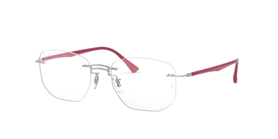 Ray-Ban Optical RX8757 Irregular Eyeglasses  1195-SILVER 53-18-140 - Color Map silver