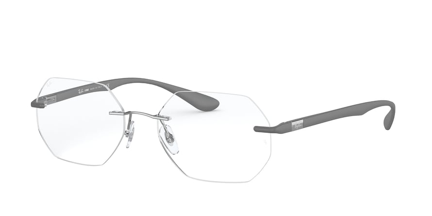 Ray-Ban Optical RX8765 Irregular Eyeglasses  1000-GUNMETAL 53-17-145 - Color Map gunmetal