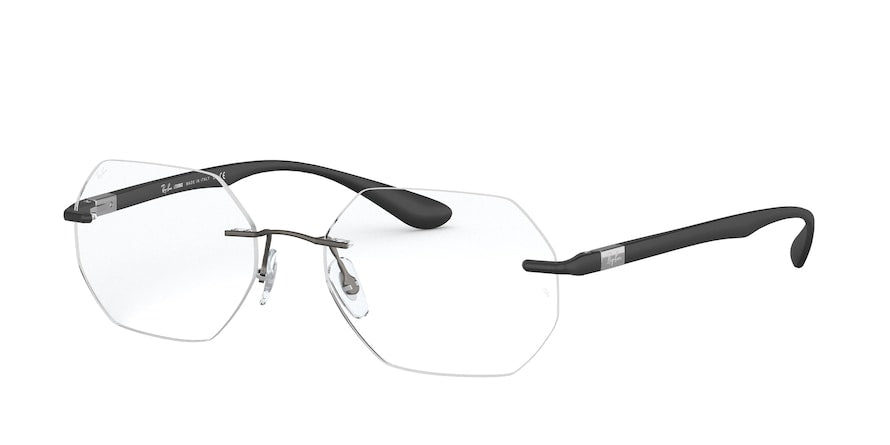 Ray-Ban Optical RX8765 Irregular Eyeglasses  1128-MATTE DARK GUNMETAL 53-17-145 - Color Map gunmetal