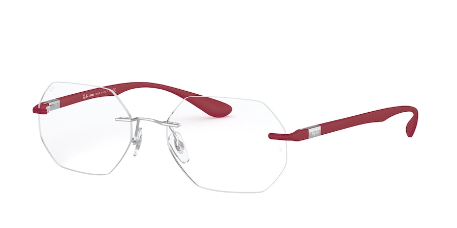 Ray-Ban Optical RX8765 Irregular Eyeglasses  1215-SILVER 53-17-145 - Color Map silver
