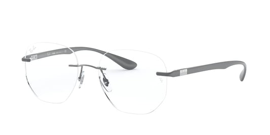 Ray-Ban Optical RX8766 Irregular Eyeglasses  1000-GUNMETAL 51-17-145 - Color Map gunmetal