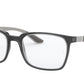 Ray-Ban Optical RX8906 Rectangle Eyeglasses  8061-TRANSPARENT GREY 54-19-145 - Color Map grey