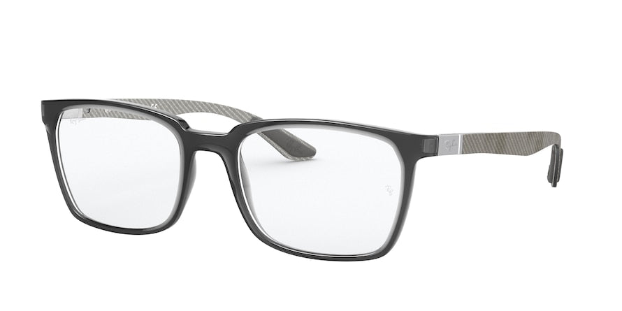 Ray-Ban Optical RX8906 Rectangle Eyeglasses  8061-TRANSPARENT GREY 54-19-145 - Color Map grey