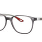 Ray-Ban Optical RX8907M Square Eyeglasses  F649-TRANSPARENT GREY 53-17-145 - Color Map grey