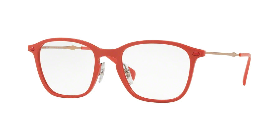 Ray-Ban Optical RX8955 Square Eyeglasses  5758-LIGHT RED GRAPHENE 51-19-140 - Color Map red