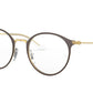 Ray-Ban Junior Vista RY1053 Phantos Eyeglasses  4078-MATTE BROWN ON ARISTA 45-18-130 - Color Map brown
