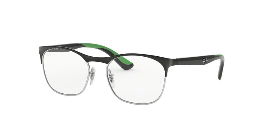 Ray-Ban Junior Vista RY1054 Square Eyeglasses  4069-SILVER ON TOP MATTE BLACK 49-16-130 - Color Map black