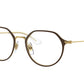 Ray-Ban Junior Vista RY1058 Irregular Eyeglasses  4078-MATTE BROWN ON ARISTA 47-18-130 - Color Map brown