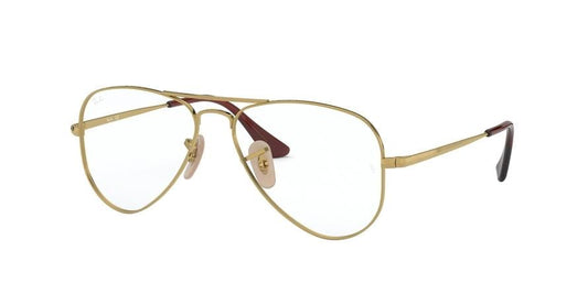 Ray-Ban Junior Vista JUNIOR AVIATOR RY1089 Pilot Eyeglasses  4051-GOLD 52-14-130 - Color Map gold