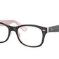 Ray-Ban Junior Vista RY1528F Square Eyeglasses  3580-HAVANA ON OPAL PINK 46-16-125 - Color Map havana