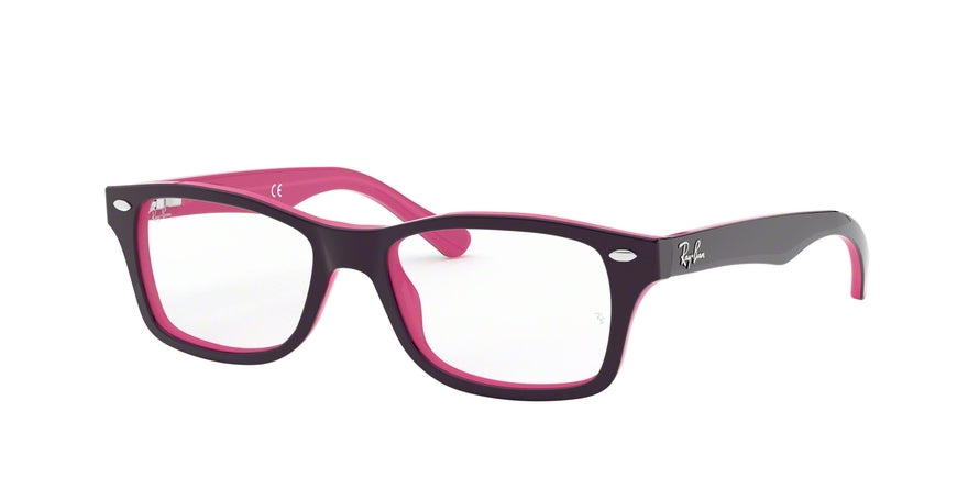 Ray-Ban Junior Vista RY1531 Square Eyeglasses  3702-VIOLET ON FUCSIA 48-16-130 - Color Map violet