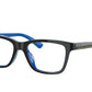 Ray-Ban Junior Vista RY1536F Square Eyeglasses  3600-DARK GREY ON BLUE 48-16-130 - Color Map grey