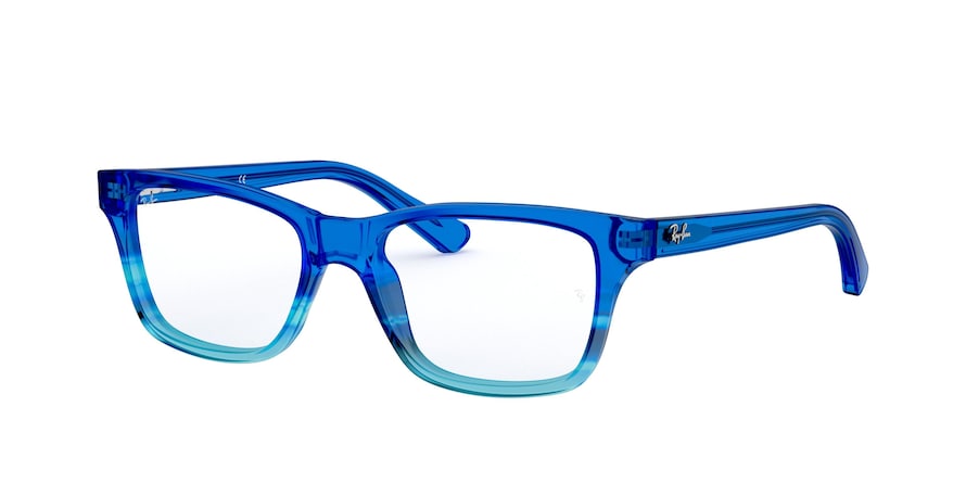 Ray-Ban Junior Vista RY1536 Square Eyeglasses  3731-BLUE STRIPED GRADIENT 48-16-130 - Color Map blue
