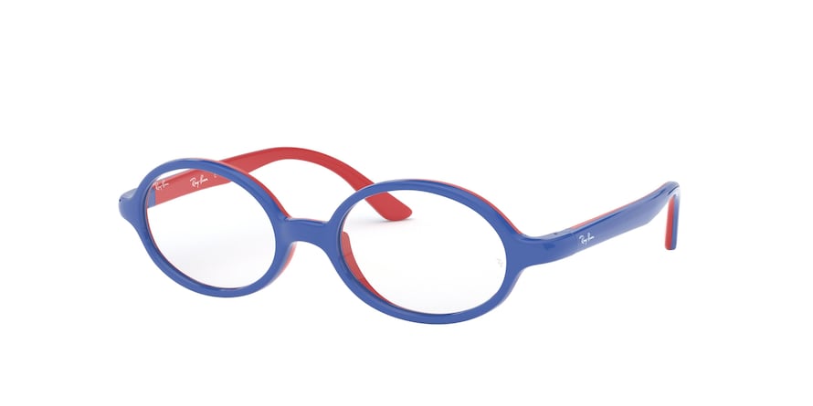 Ray-Ban Junior Vista RY1545 Oval Eyeglasses  3703-BLU ON RUBBER RED 42-16-115 - Color Map blue