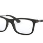 Ray-Ban Junior Vista RY1549 Square Eyeglasses  3633-MATTE BLACK 48-16-125 - Color Map black