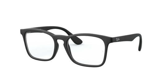 Ray-Ban Junior Vista RY1553 Square Eyeglasses  3615-RUBBER BLACK 48-16-130 - Color Map black