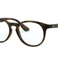 Ray-Ban Junior Vista RY1554 Phantos Eyeglasses  3616-RUBBER HAVANA 48-16-130 - Color Map havana