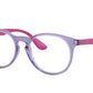 Ray-Ban Junior Vista RY1554 Phantos Eyeglasses  3810-TRANSPARENT VIOLET 48-16-130 - Color Map violet