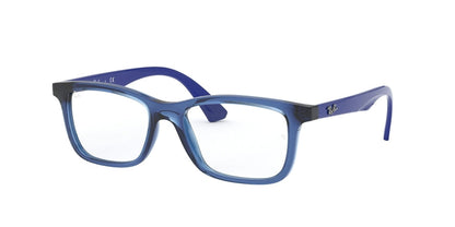Ray-Ban Junior Vista RY1562 Square Eyeglasses  3686-TRANSPARENT BLUE 48-16-125 - Color Map blue