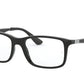Ray-Ban Junior Vista RY1570 Square Eyeglasses  3542-BLACK 49-16-130 - Color Map black