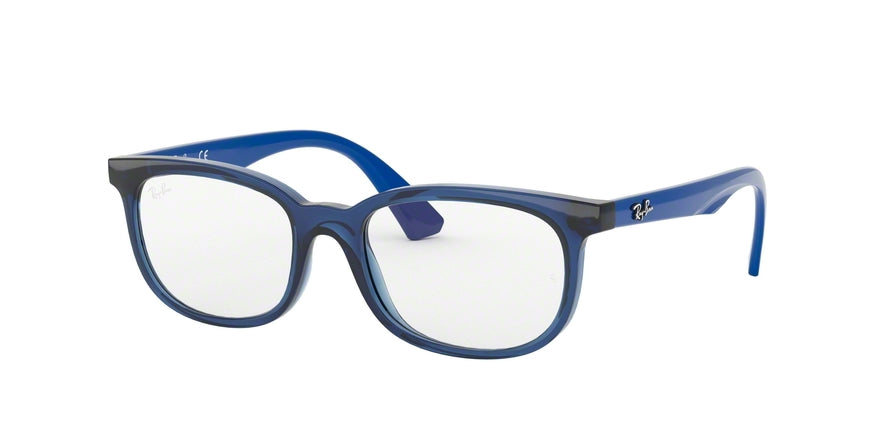 Ray-Ban Junior Vista RY1584 Square Eyeglasses  3686-TRANSPARENT BLUE 46-16-125 - Color Map blue