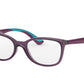 Ray-Ban Junior Vista RY1586 Square Eyeglasses  3776-TRANSPARENT VIOLET 49-16-130 - Color Map violet
