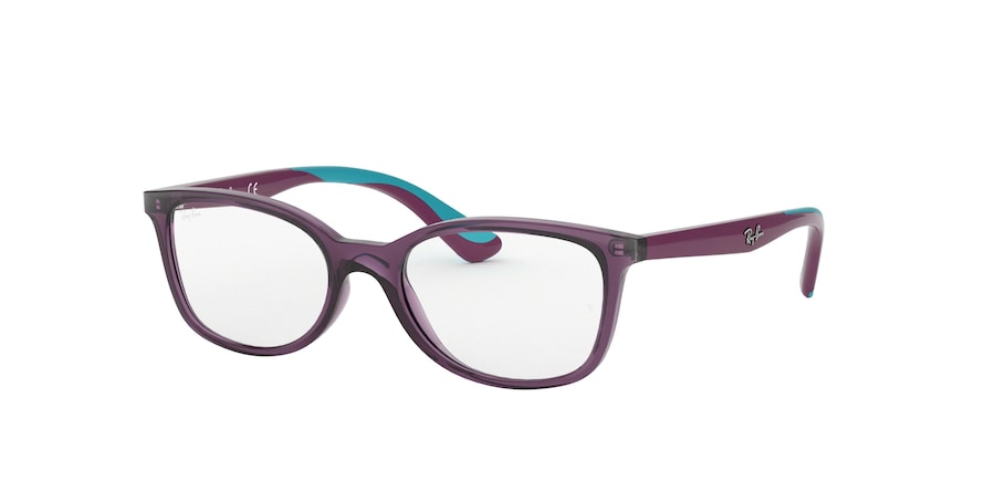Ray-Ban Junior Vista RY1586 Square Eyeglasses  3776-TRANSPARENT VIOLET 49-16-130 - Color Map violet