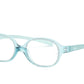 Ray-Ban Junior Vista RY1587 Oval Eyeglasses  3769-TRANSPARENT LIGHT BLUE 43-14-130 - Color Map light blue