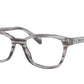Ray-Ban Junior Vista RY1591 Square Eyeglasses  3850-STRIPED GREY 48-16-130 - Color Map grey