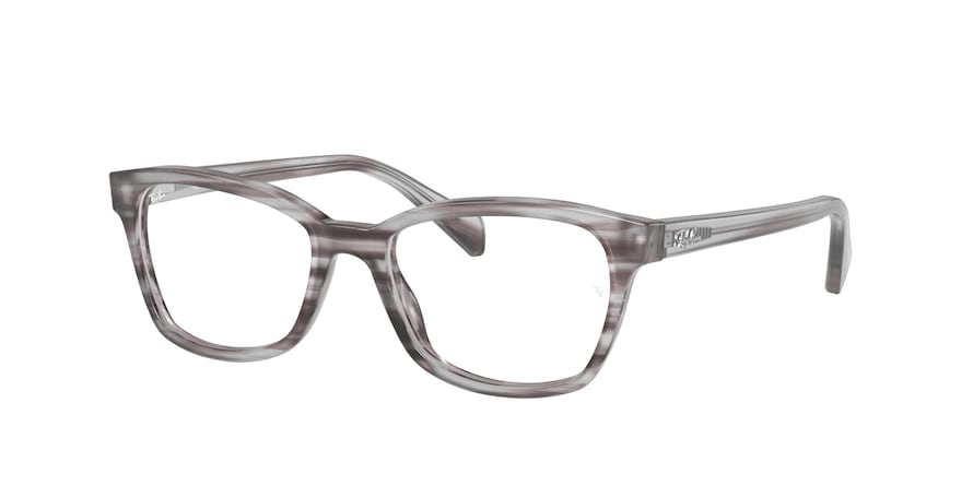 Ray-Ban Junior Vista RY1591 Square Eyeglasses  3850-STRIPED GREY 48-16-130 - Color Map grey