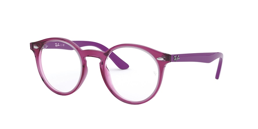 Ray-Ban Junior Vista RY1594 Phantos Eyeglasses  3813-TRANSPARENT FUXIA 44-19-130 - Color Map purple/reddish