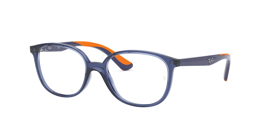 Ray-Ban Junior Vista RY1598 Square Eyeglasses  3775-TRANSPARENT BLUE 49-16-130 - Color Map blue