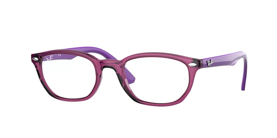 Ray-Ban Junior Vista RY1599 Pillow Eyeglasses  3813-TRANSPARENT FUXIA 46-18-130 - Color Map purple/reddish